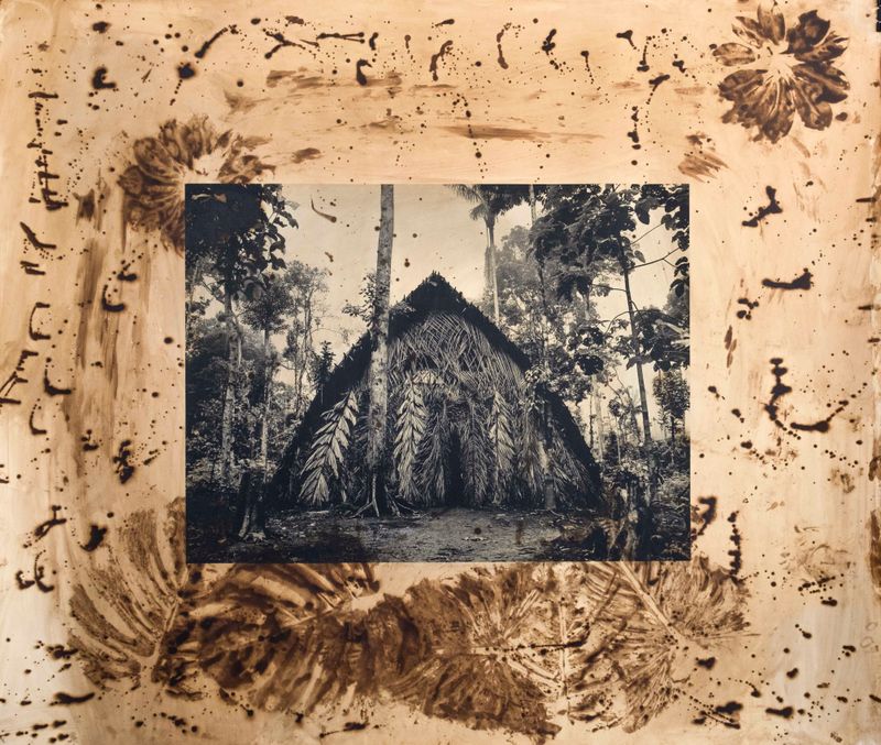 © Felipe Jacome - A traditional Waorani house on the banks of the Cononaco River.