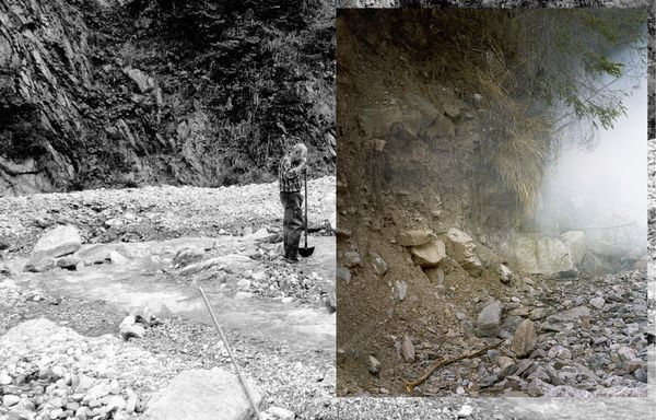 © Marina Caneve - ‘Are They Rocks or Clouds?’ book spread, Fw:Books and OTM 2019, Representation - Destruction