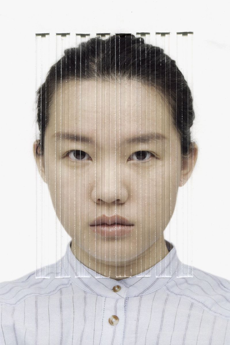 © Yufan Lu - I also cut patterns on my portraits, 'transplanting' those women's experience onto me.