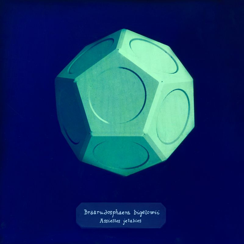 © Manon Lanjouère - disposable plates. cyanotype on glass and fluo vinyl emulsion, 20x20cm