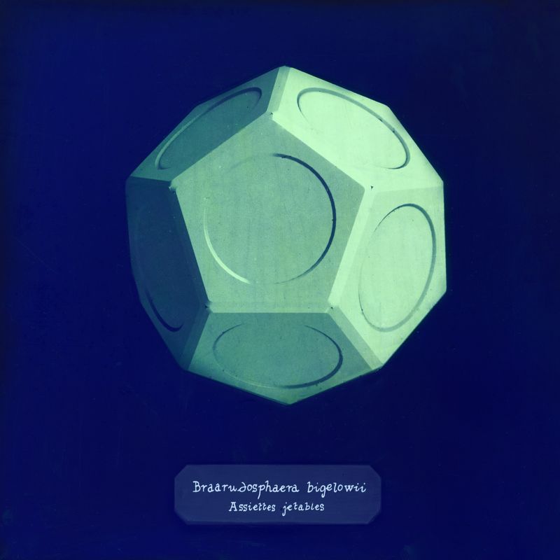 © Manon Lanjouère - disposable plates. cyanotype on glass and fluo vinyl emulsion, 20x20cm