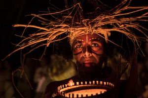 Project BLACK MADONNA FOR PRESIDENT/Series CHANG´E AND JESUS or YIN and YANG