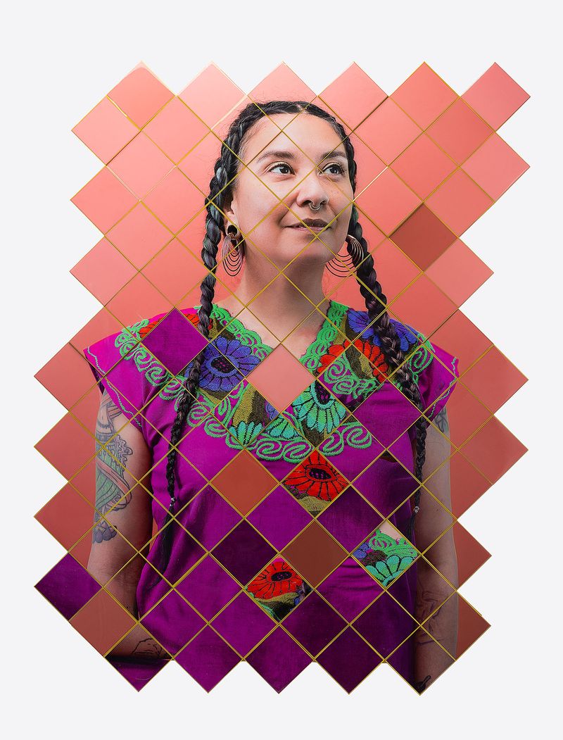 © Karen Navarro - Archival inkjet print, wood, acrylic paint, Epoxy