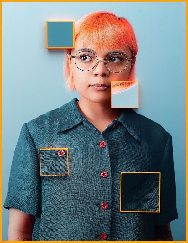 © Karen Navarro - Archival inkjet print, wood, acrylic paint, Epoxy