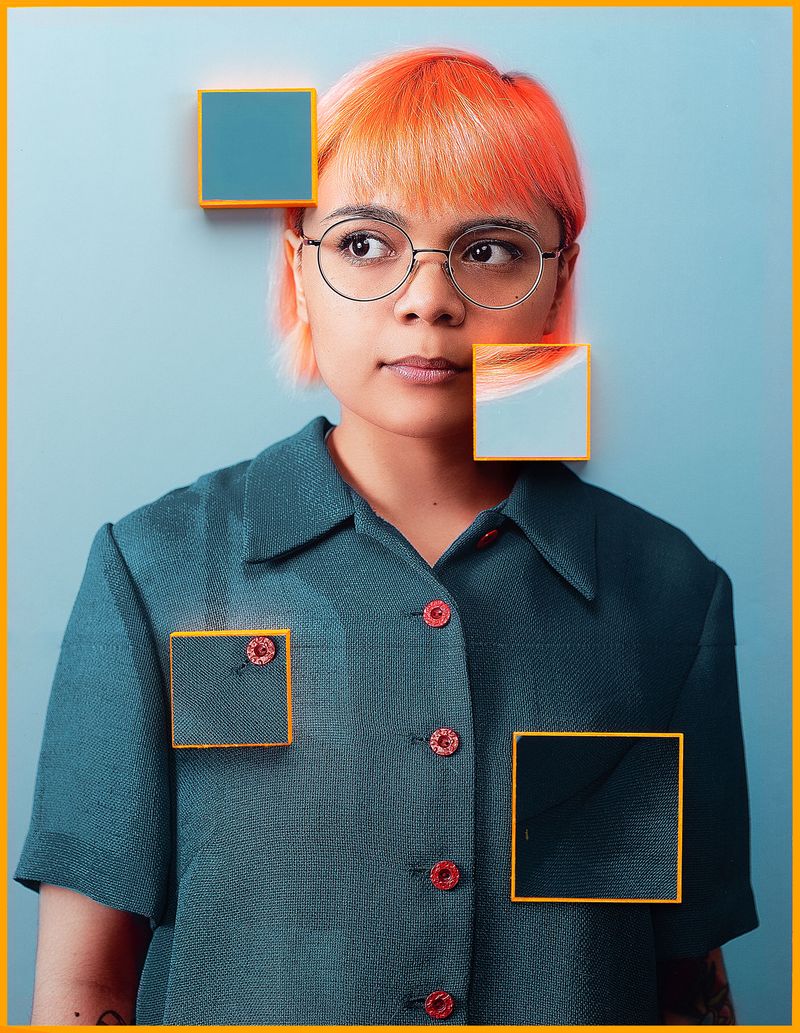 © Karen Navarro - Archival inkjet print, wood, acrylic paint, Epoxy