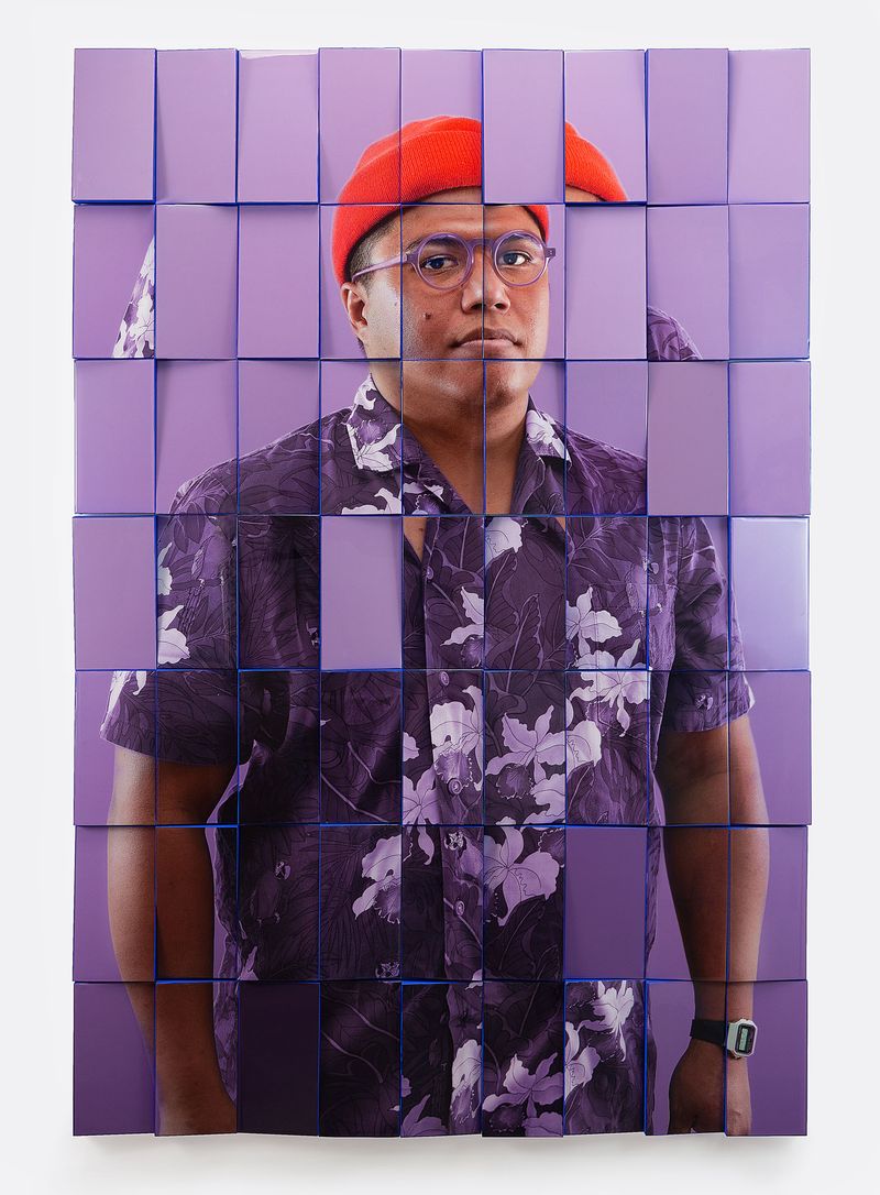 © Karen Navarro - Archival inkjet print, wood, acrylic paint, Epoxy