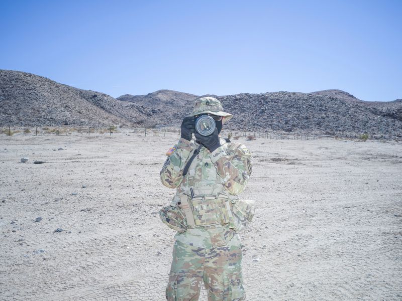© Orejarena & Stein - Army Photogrrapher Fort Irwin, 2022 .Print: FAPPaper: Hahnemühle Fine Art Pearl on AludibondSize: 105 × 140 cmFramed