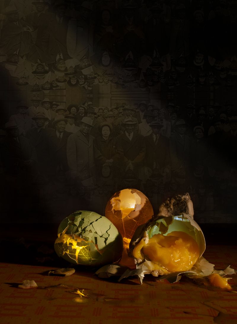 © Glenna Jennings - Glenna Jennings & Jalisa Robinson, Infiltration C11, medium yellow, foreign-born centering, 2025
