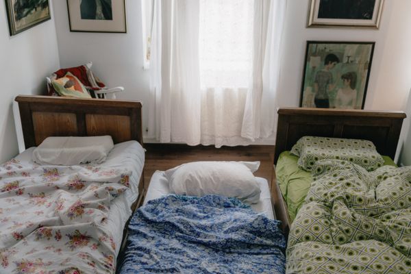 © Hana Selena Sokolovic - Three beds — mine and my sisters’ — Sarajevo, 2024.
