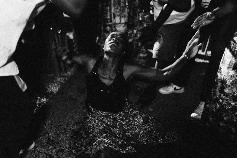 © Jeff Tidwell - A woman receives prayer for deliverance during the nightly meetings