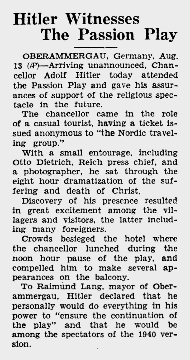 Passion Play: A small history of anti-semitism in pictures