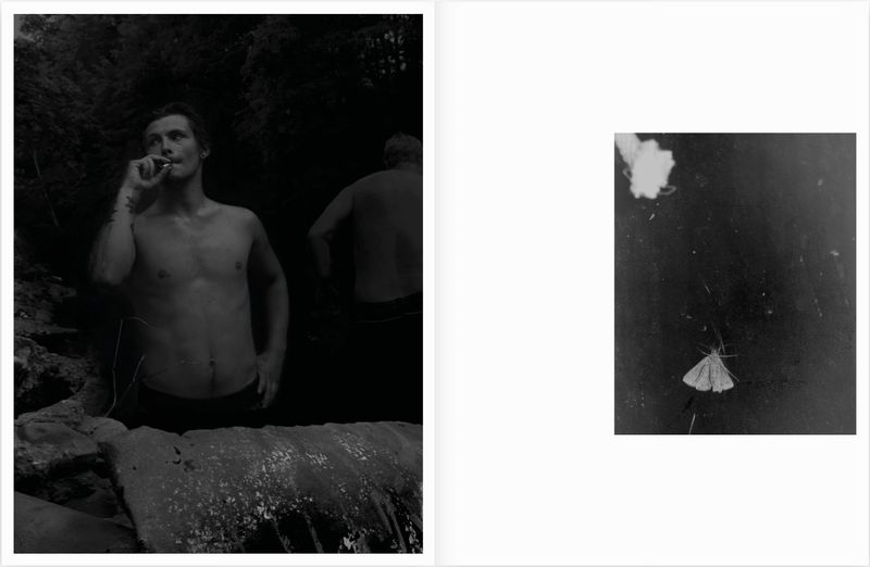 © Raymond Meeks, spread from the book Halfstory Halflife, published by Chose Commune