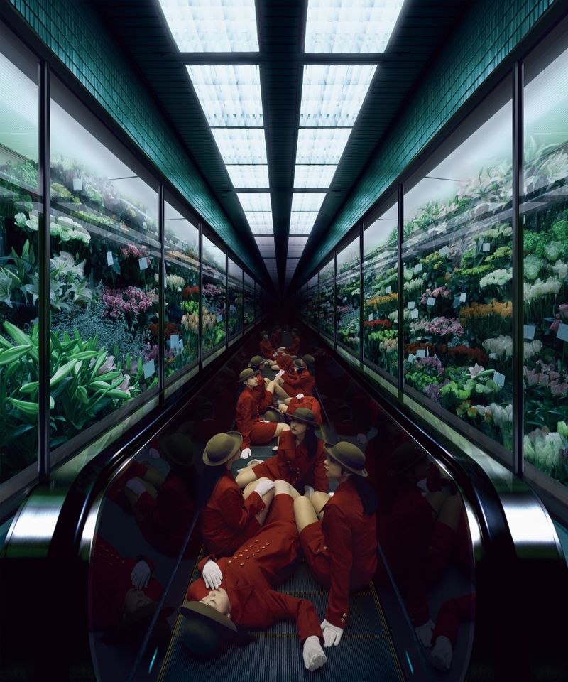 © Yanagi Miwa, Elevator Girl House 1F, 1997; from the series Elevator Girl. Courtesy of the artist and Aperture