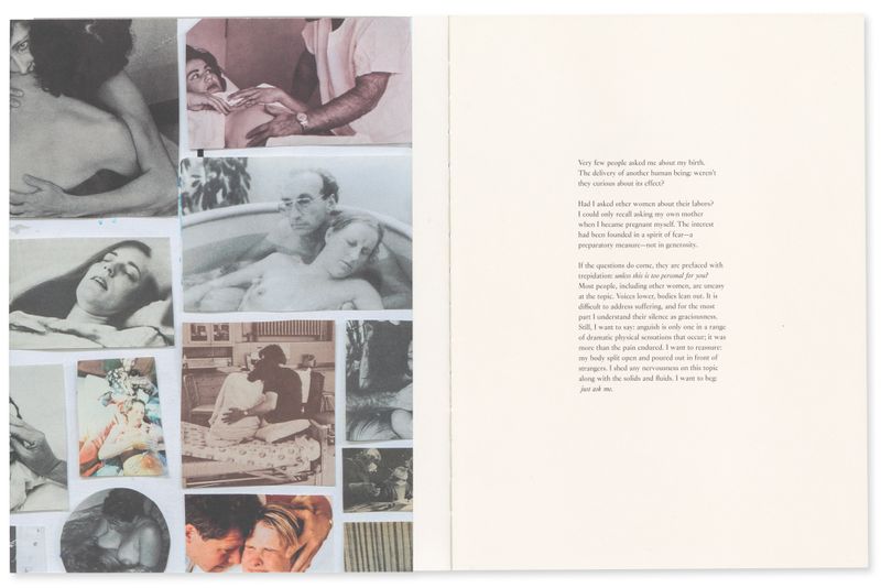 © Carmen Winant, spread from the book My Birth
