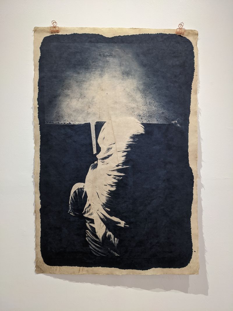 © Tomasz Laczny - Large format cyanotape (tonned in coffe) printed on handmade japanese kozo paper 96x69cm