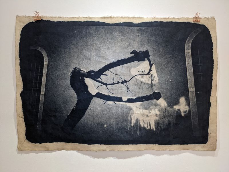 © Tomasz Laczny - Large format cyanotape (tonned in coffe) printed on handmade japanese kozo paper 96x69cm