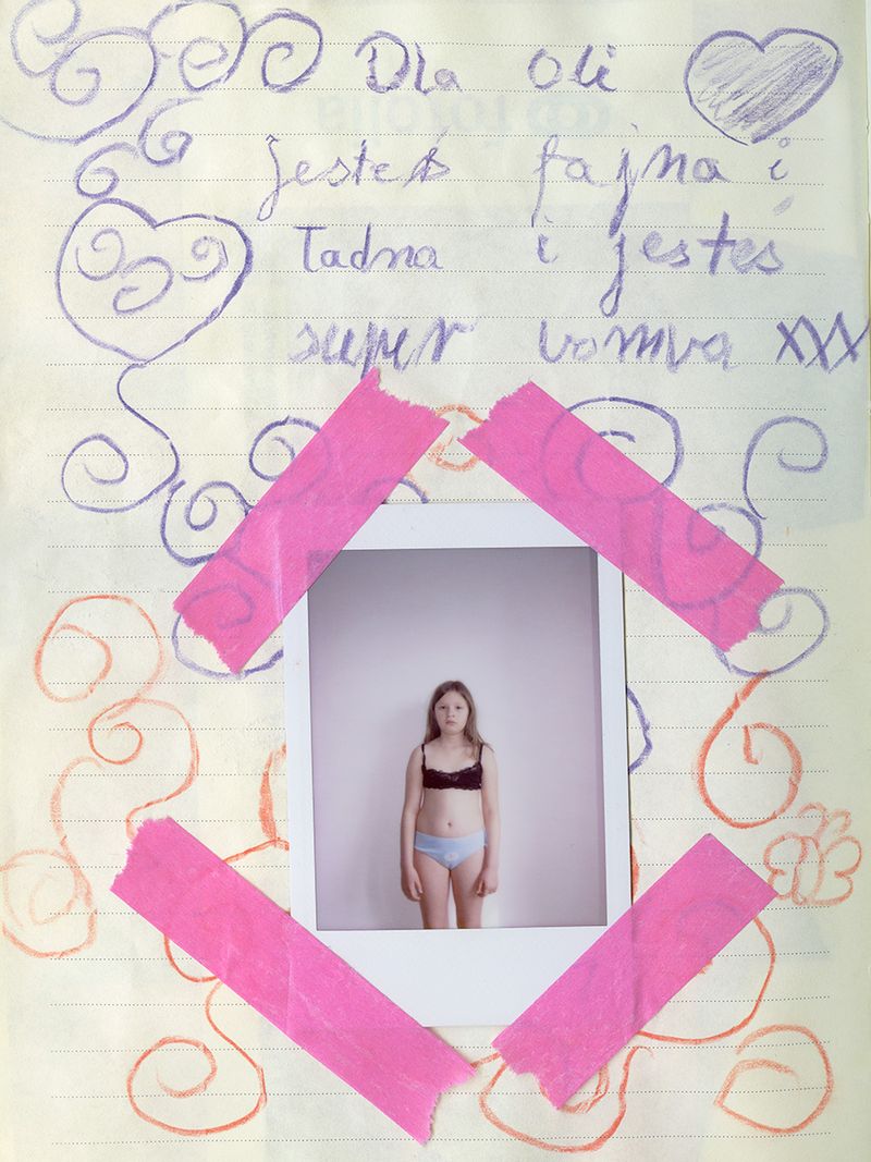 © Ola Walków - "Jesteś fajna i ładna" polish/ "You are cool and pretty" english. She wrote me this.