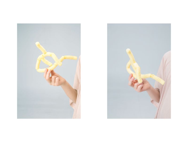 © Ola Walków - corn puffs with the saliva