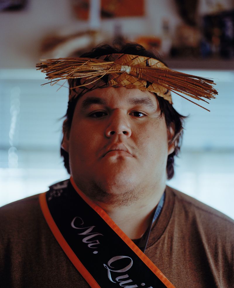 © Marco Waldis - Jacob Smith of the Quileute tribe, wearing traditional warrior ornaments for the annual Quileute Days celebration.