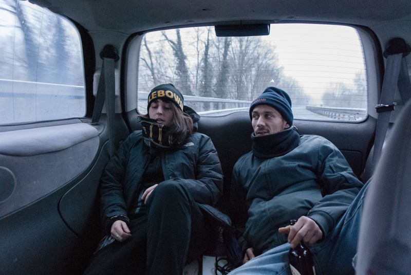 © Sara Esposito - The Ultras "Ultimi Rimasti" traveling to cheer the team.