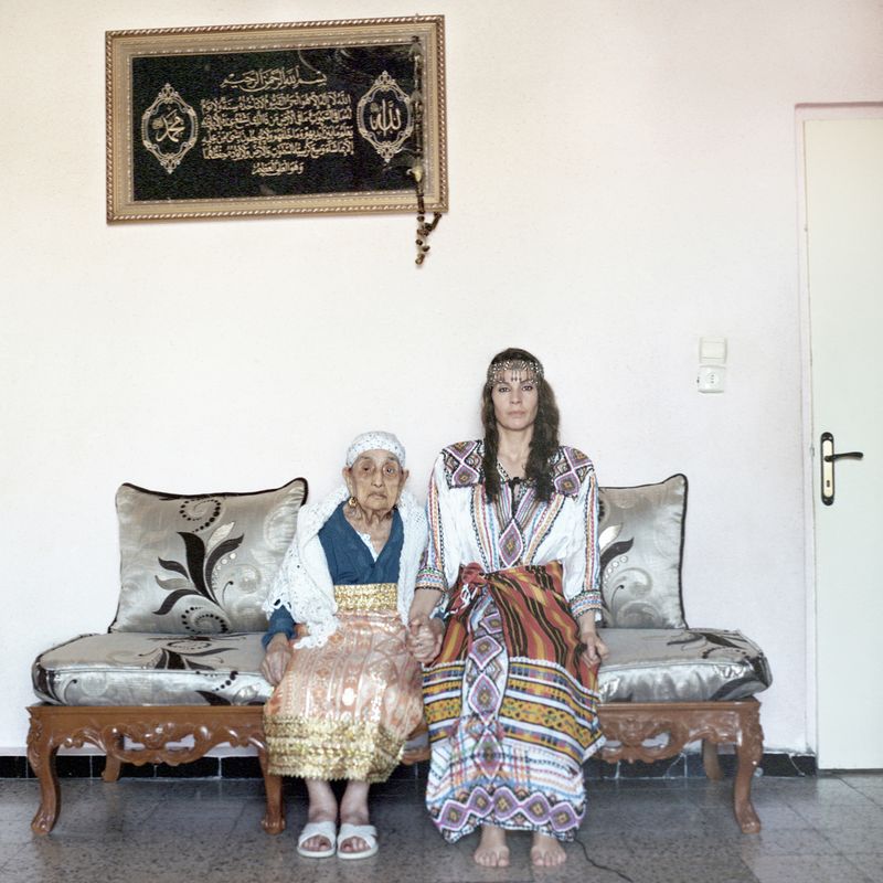 © Linda Bournane Engelberth - My Berber grandmother and myself, dressed up in traditional clothing. This is our the second meeting.
