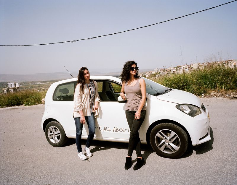 © Iris Hassid Segal - Samar and Saja, Car, Nazareth, 2018