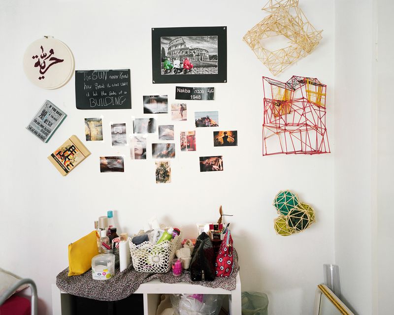 © Iris Hassid Segal - Majdoleen's Room, (Freedom Embroided in Arabic), Ramat Aviv, 2015