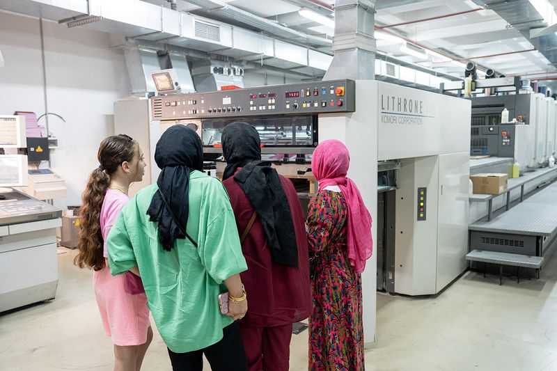 Visit at the printing house MAS Matbaa, August 2025.