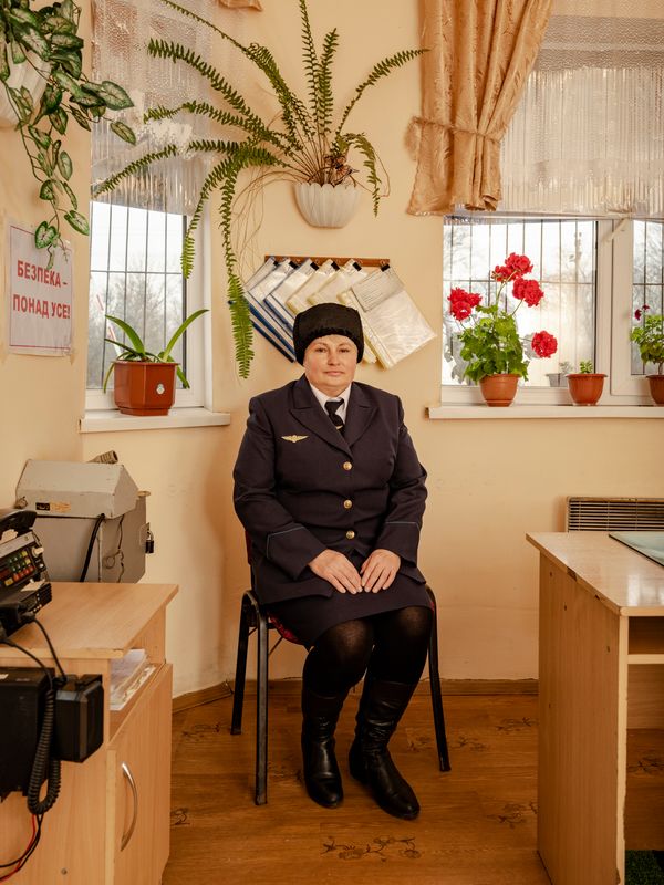 © Sasha Maslov - Filatova Tetiana Ivanivna 271 km crossing Cisdnieper Railway (PZ)