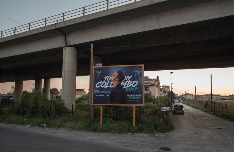 © Camillo Pasquarelli - A poster of Tony Colombo's new record in Afragola.