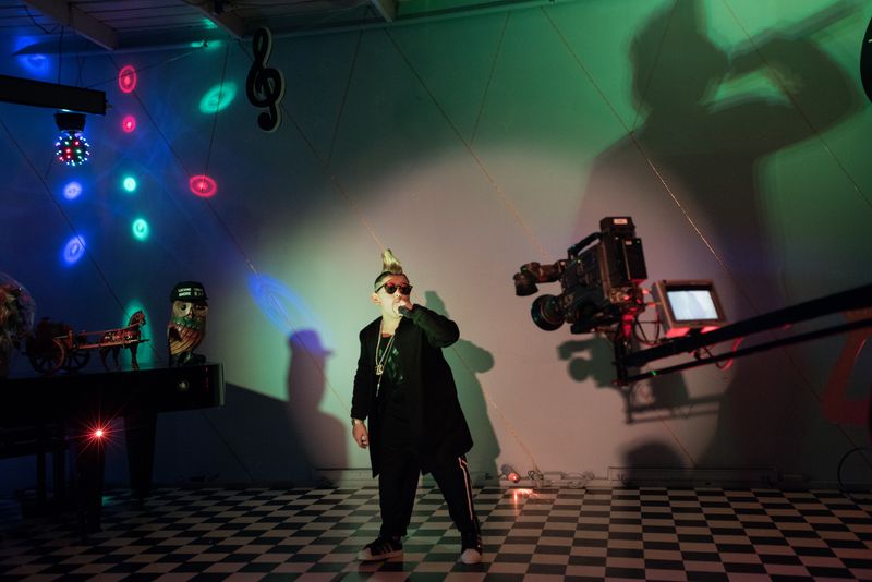 © Camillo Pasquarelli - Luciano Ferrara, 8 years old, during his performance at Ciao Tv.