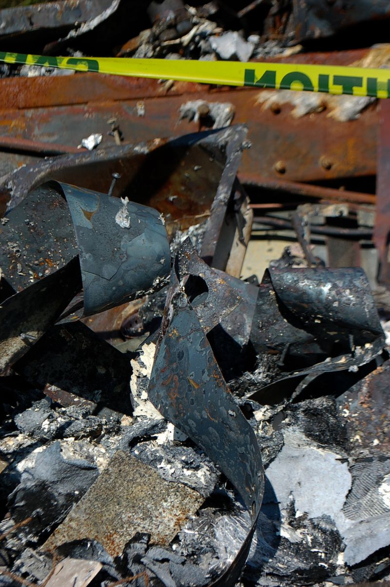 © Erin McMillen Gustafson - Ribbons of wreckage.