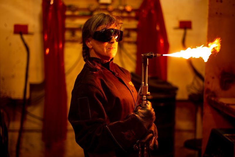 © Katerina Christina - Liisa, welder and teacher. [Hayward, CA, USA]