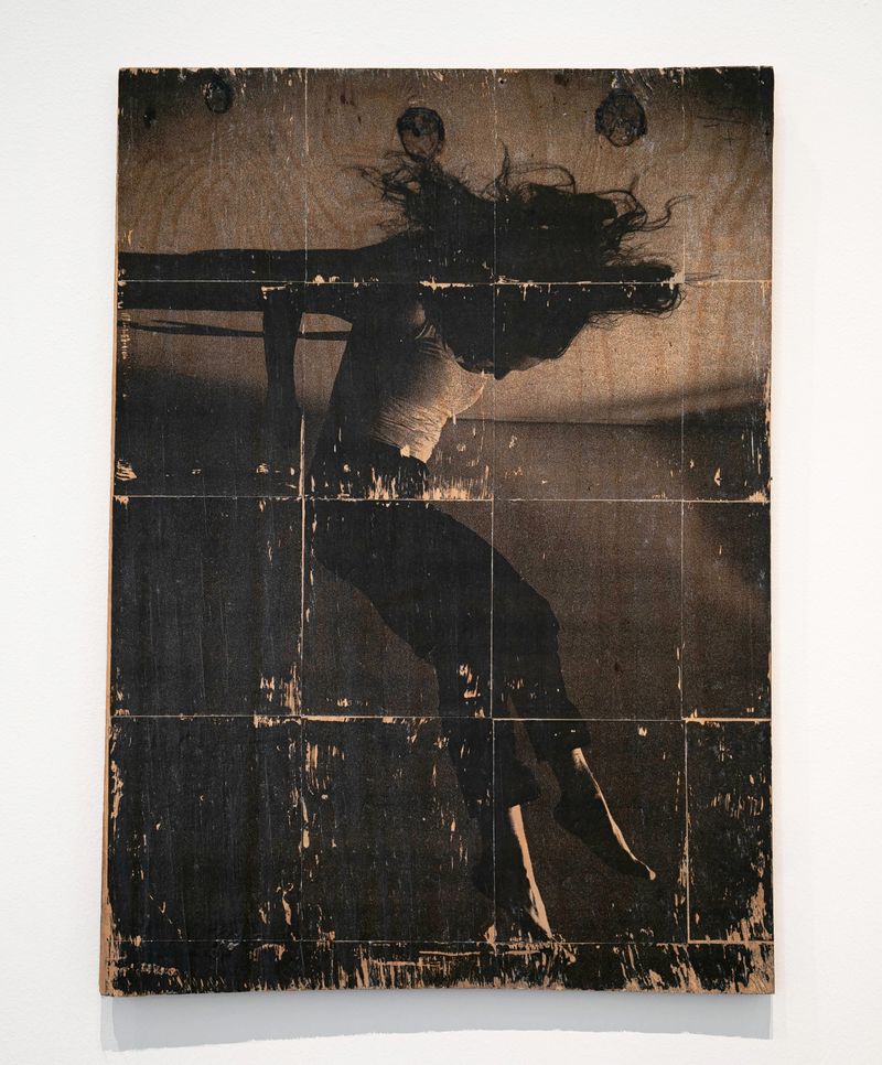 © Raine Roberts - Falling From The Ceiling. 25" x 21" Photographic Transfer on Wood