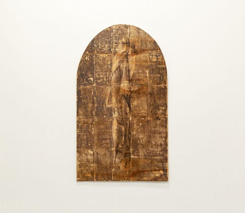 © Raine Roberts - "Body", 44" x 25", Photographic Transfer on Wood, 2024
