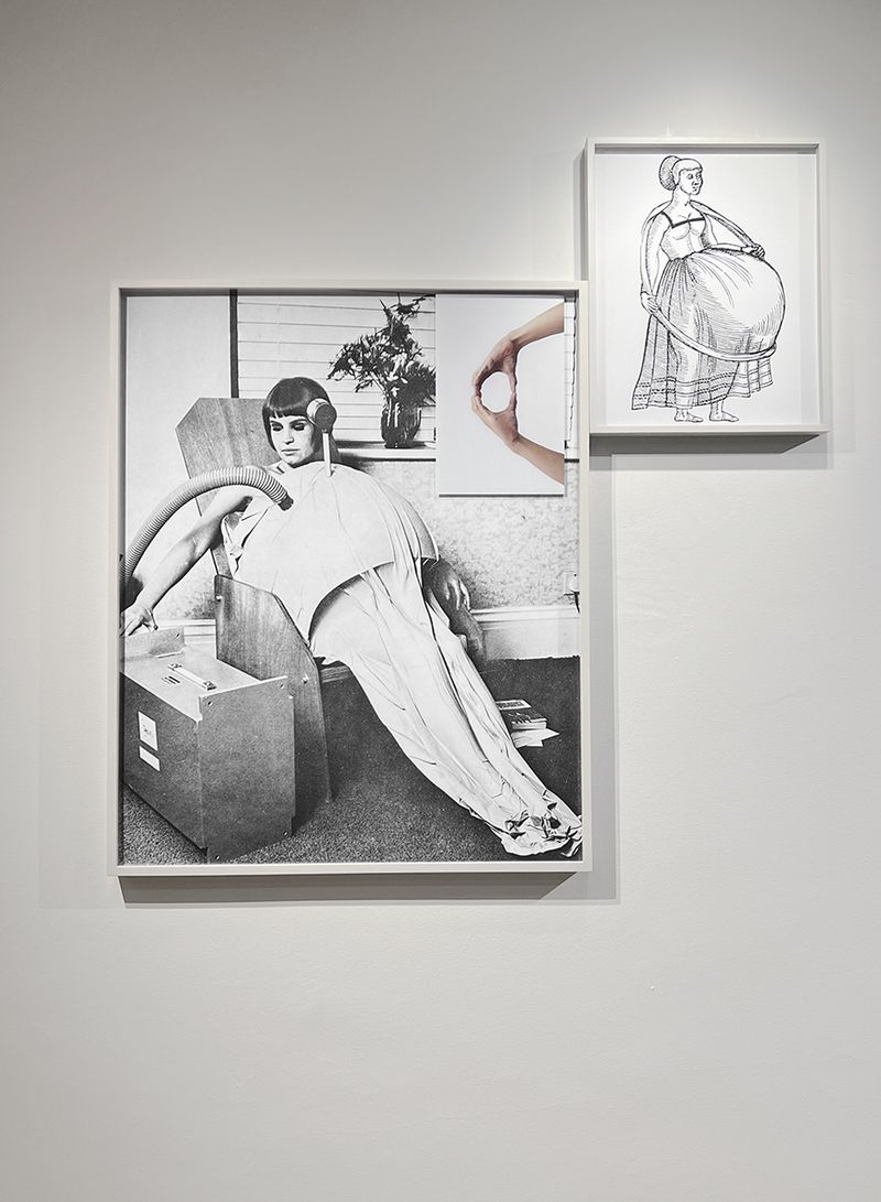 © Ira Lombardia - The Dome (The Desired Level of Curvature).2024  Diptych, Photographic Collage. 120x120 cm / 47x47 inches