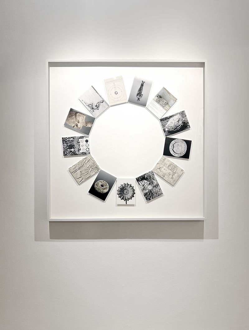 © Ira Lombardia - Celestial Bodies (Revolution). Collage. 2024. 102x102 cm / 40x40 inches