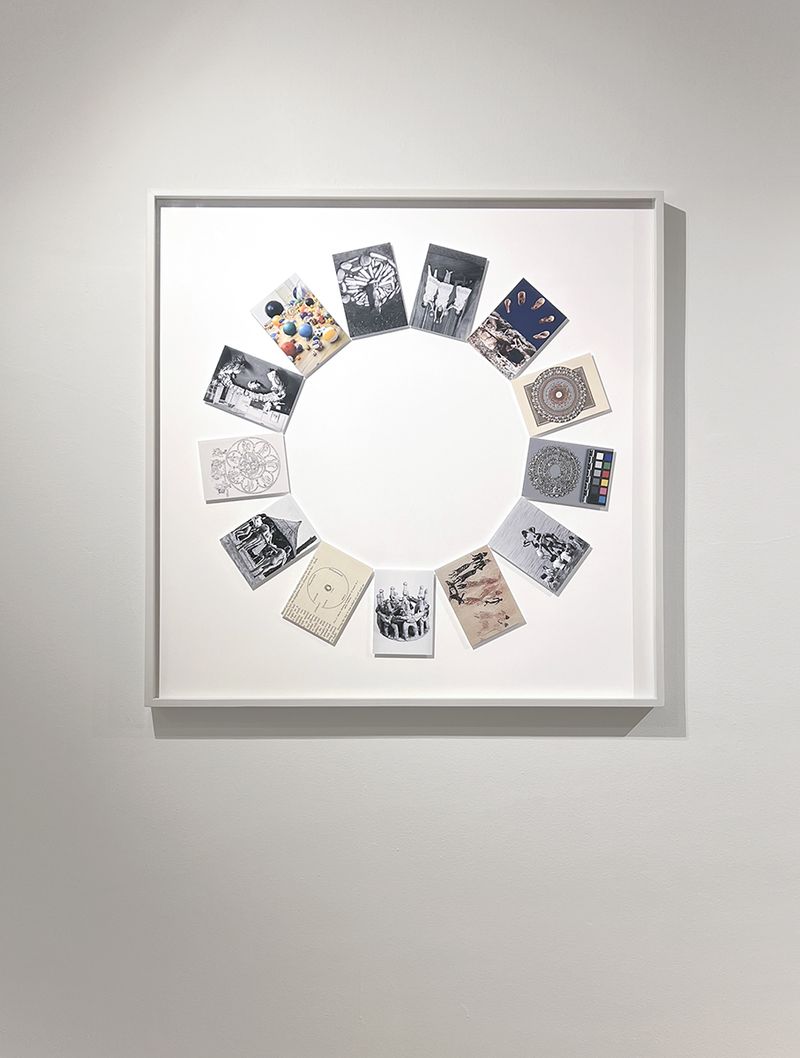© Ira Lombardia - The Anthropological Circle. Collage. 2024.  102x102 cm / 40x40 inches