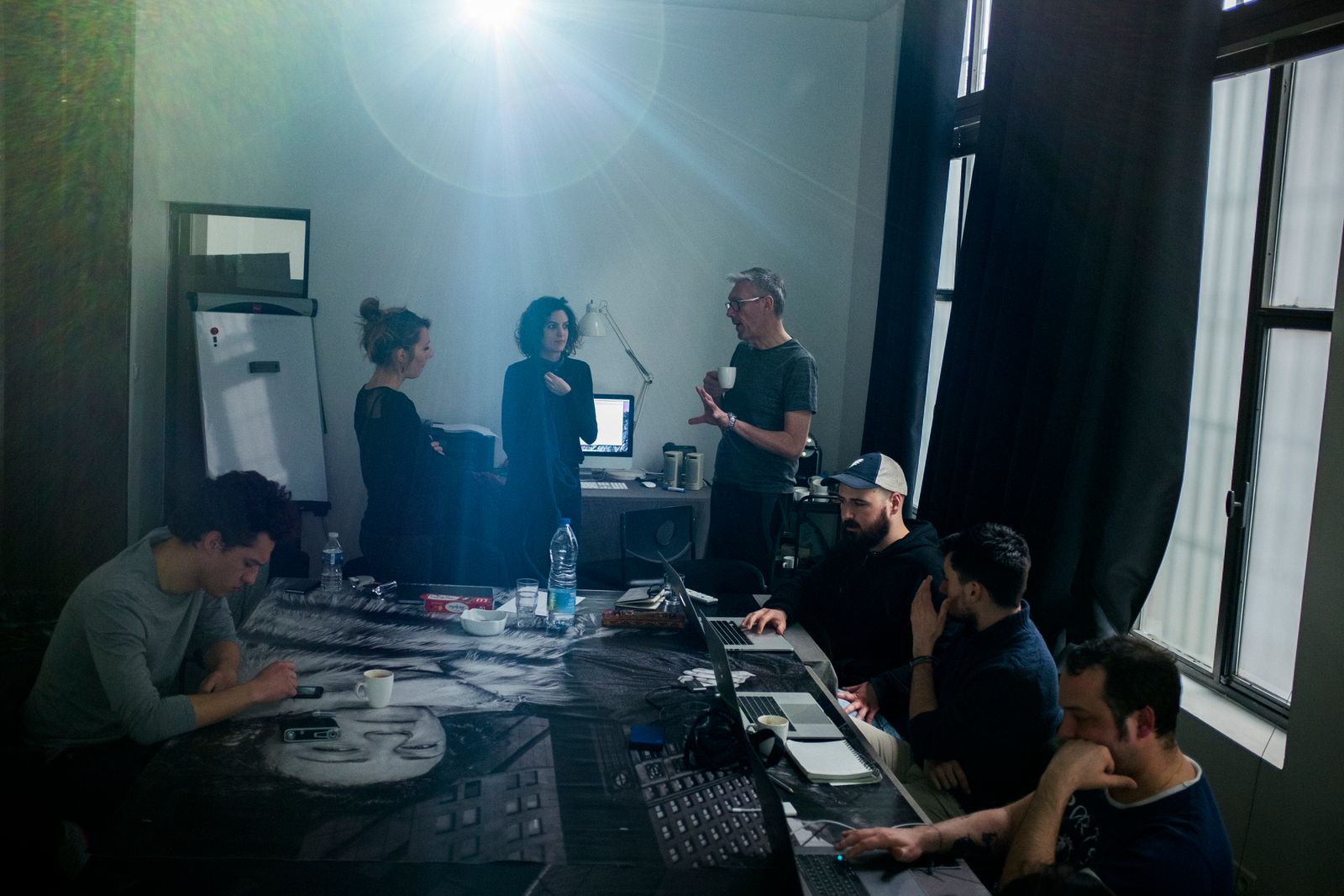 Cloé Kerhoas at a Speos workshop in the Magnum Paris office. 2018.