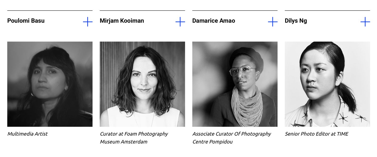 The Judges of the PHmuseum 2021 Women Photographers Grant