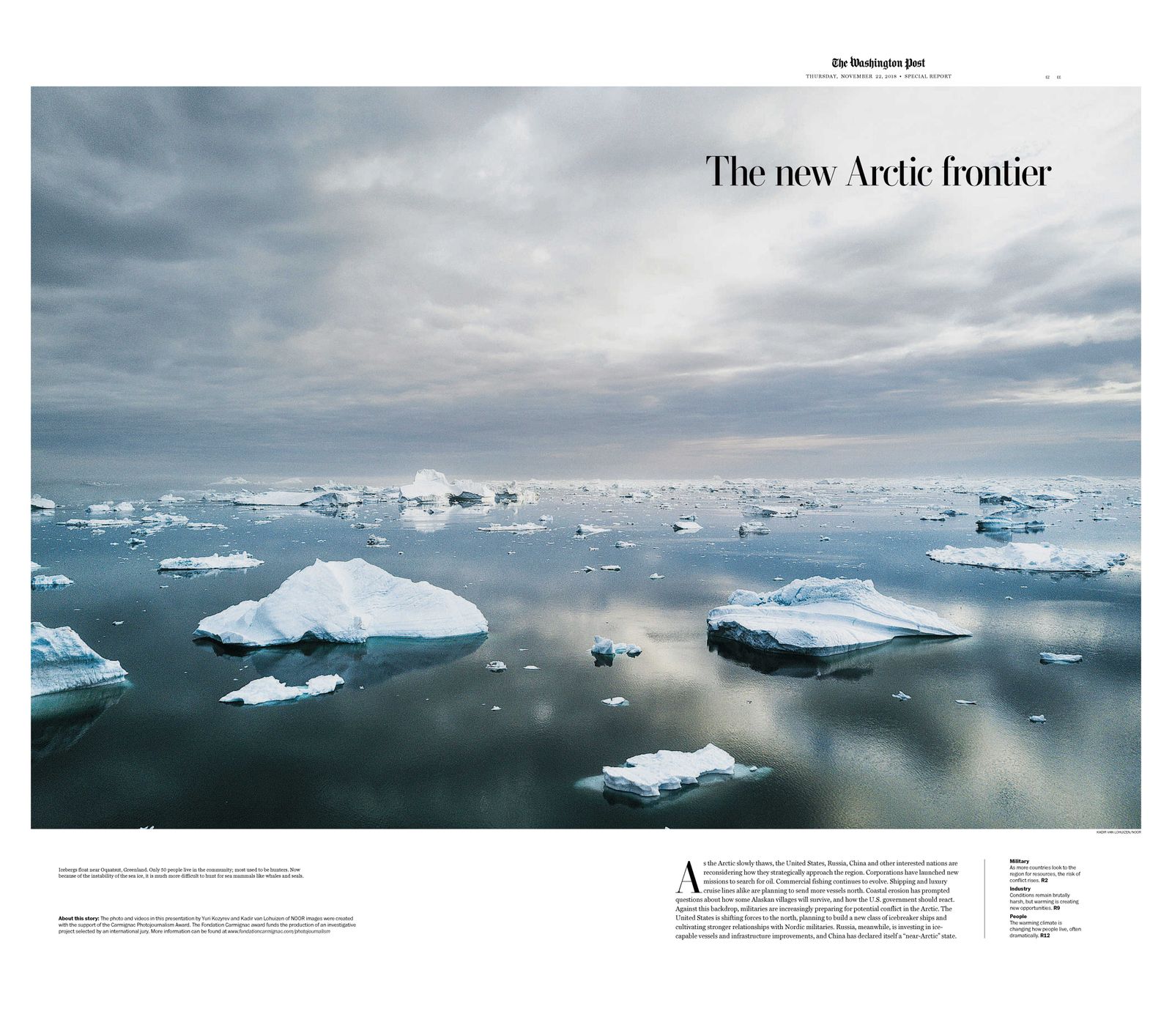 From The Washington Post feature The New Arctic Frontier, edited by Nick Kirkpatrick