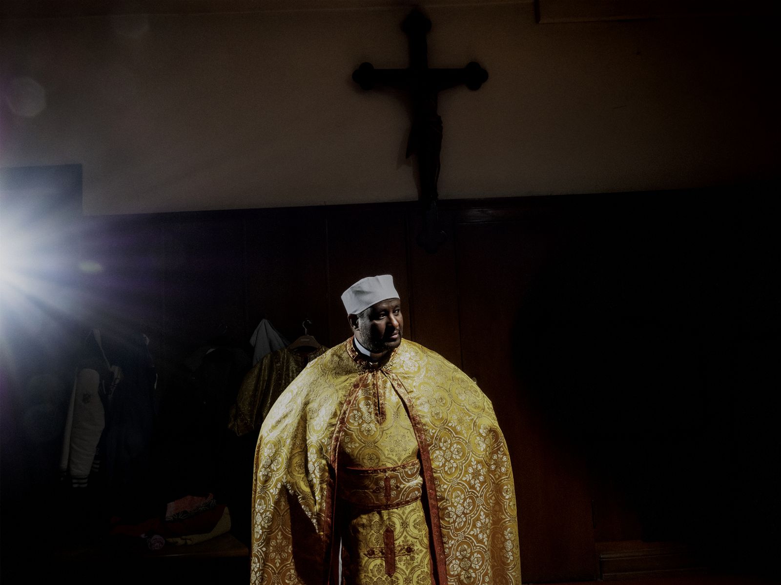 Father Zerai by Alex Majoli, for The New Yorker