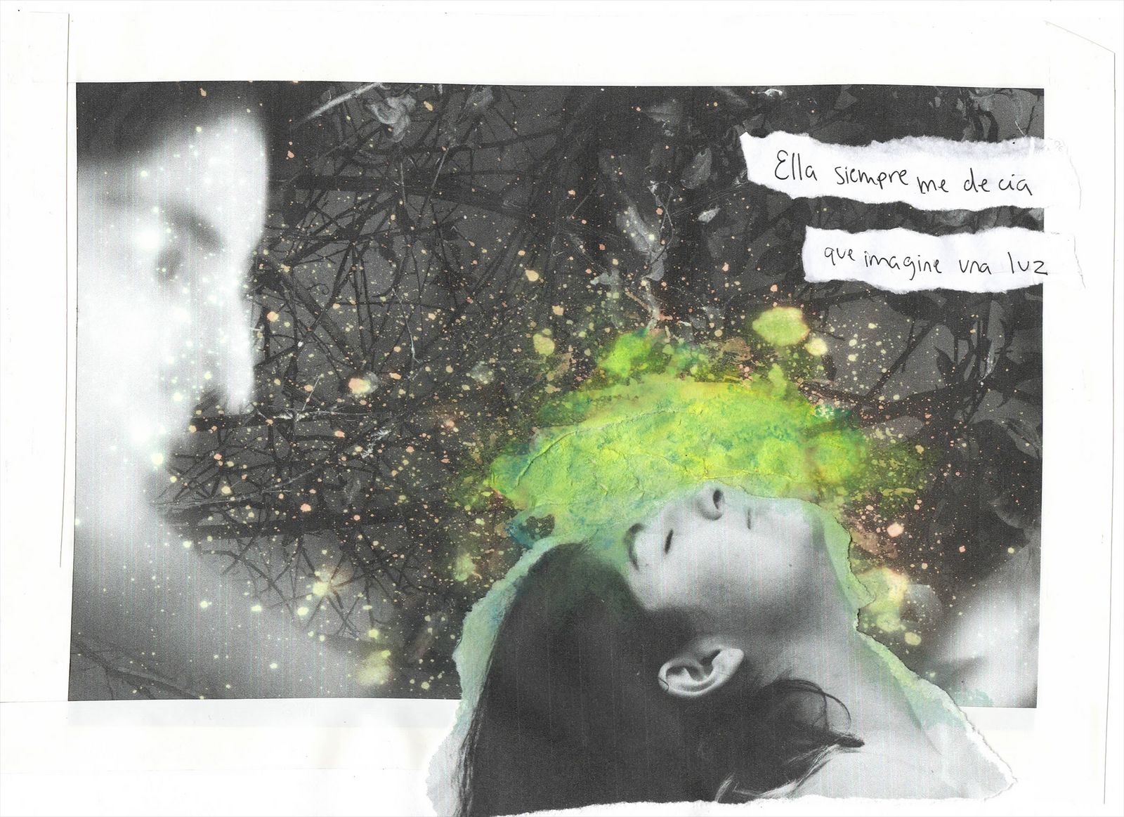 © Cristina - Translation: "She always told me to imagine a green light"