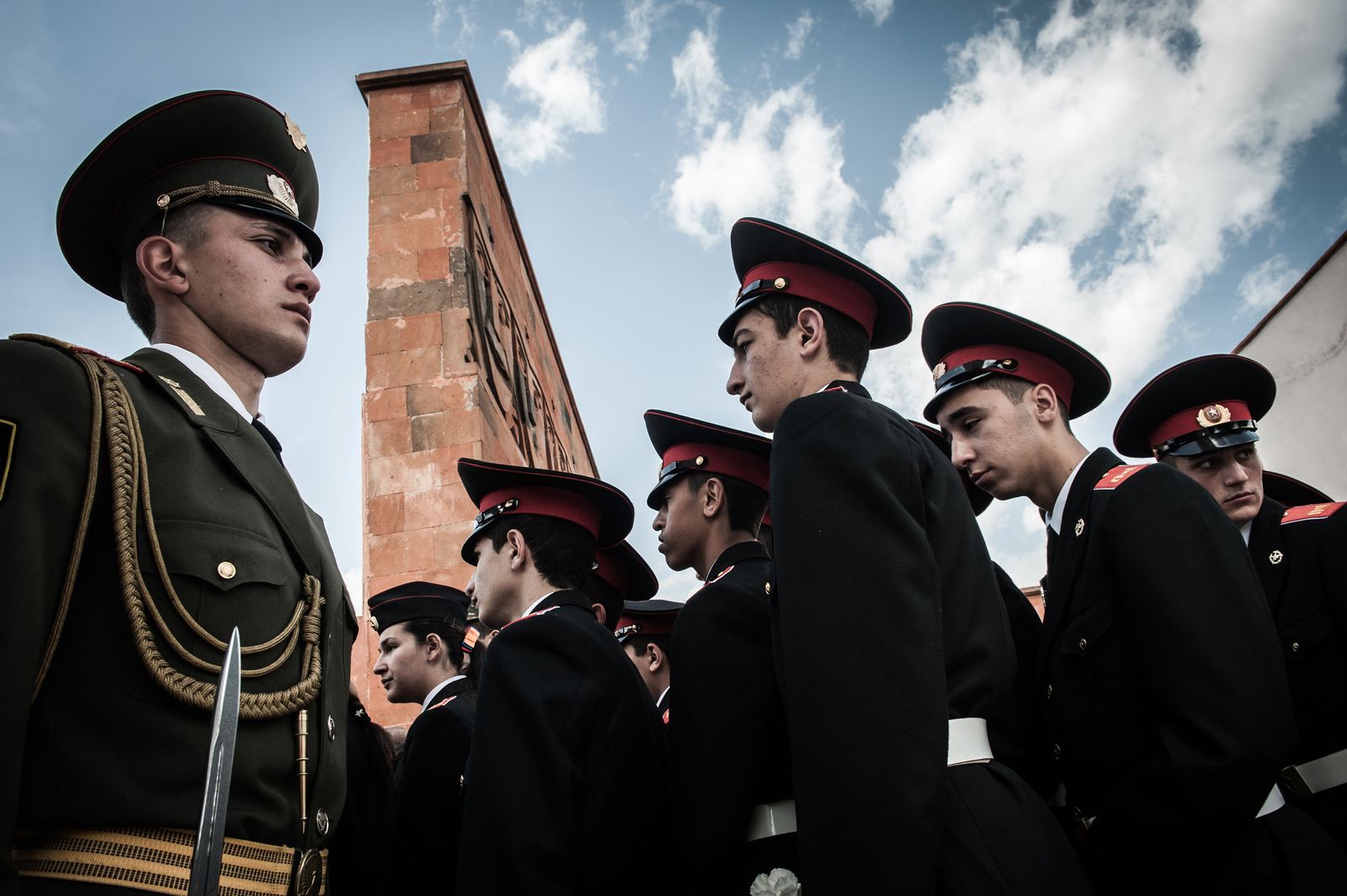 © Mattia Vacca - Young soldiers observe the Armenian Genocide Remembrance Day.