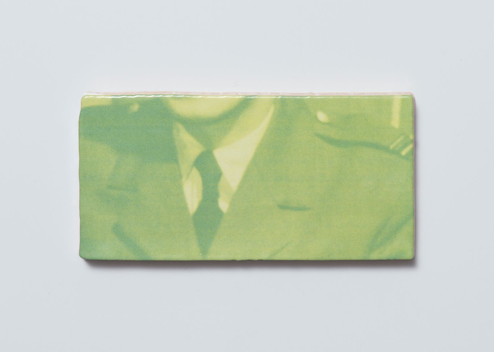 © Sander Coers - Obituary no. 03, 2024 - UV Print on Ceramic - 7,5 x 15 x 1 cm
