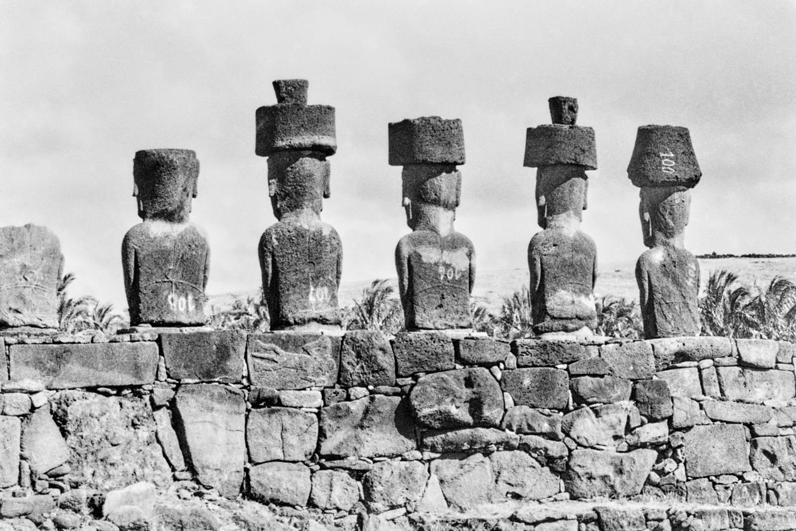 © Camille Mazier - Archive, Moai, Easter Island, 1979