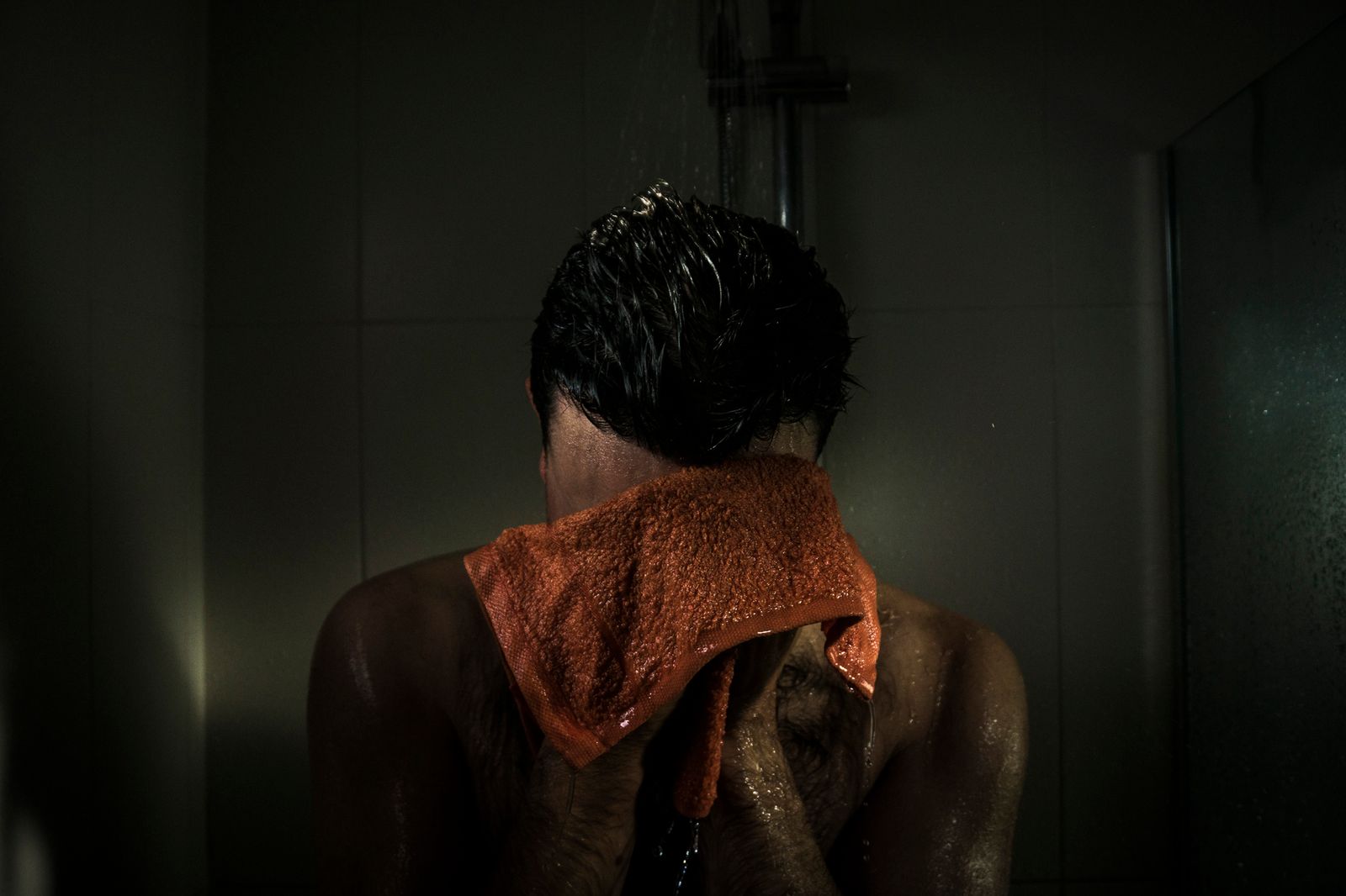 © Annette Ruzicka - The shower has become a place for both conversation. It gives me a chance to talk to my husband during night shift.