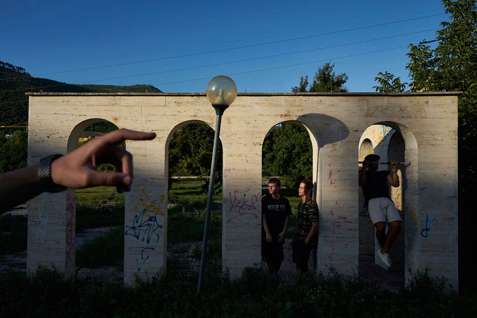 © Danilo Garcia Di Meo - a marble structure with arches in a public park on the outskirts of the city
