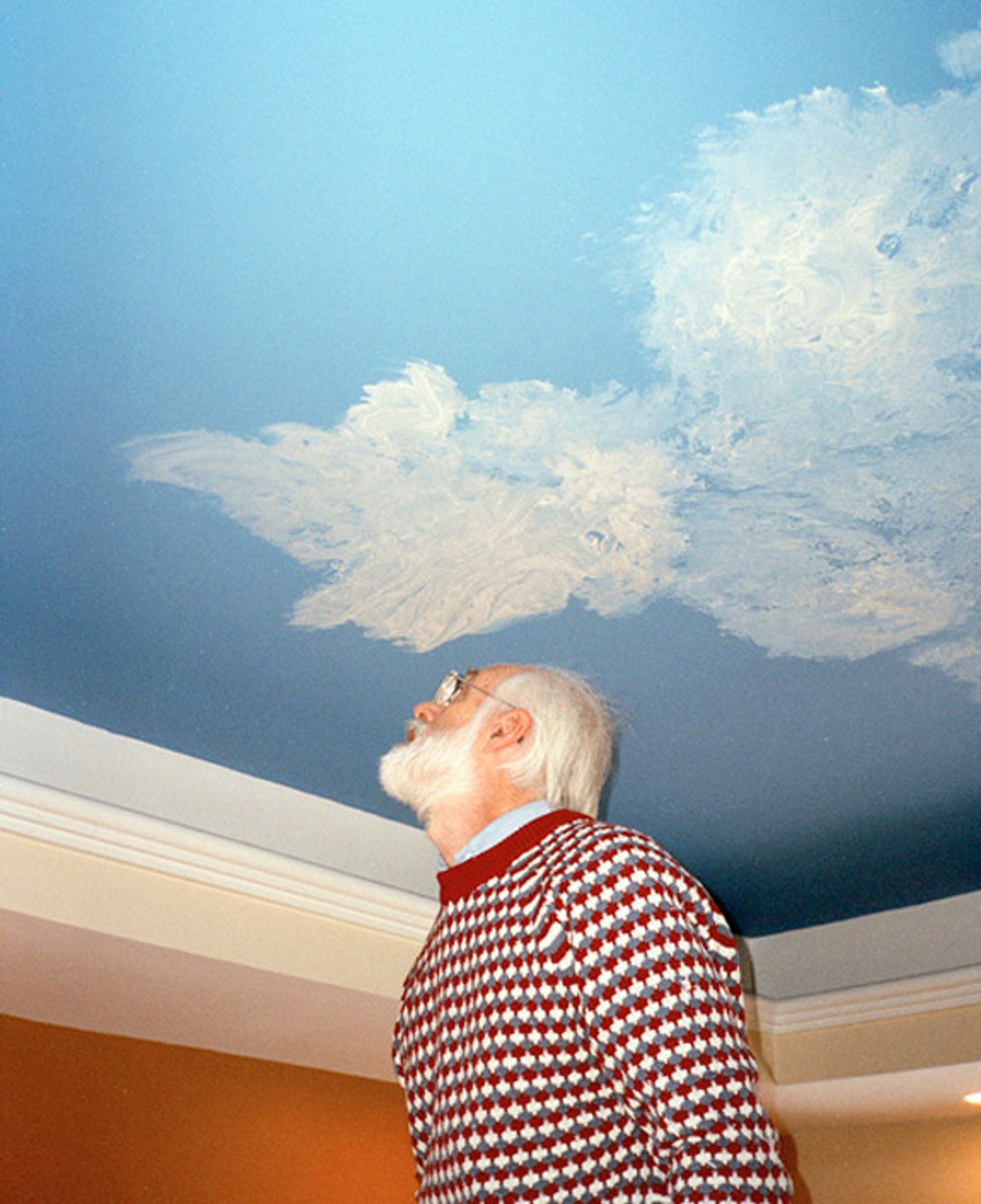 © Nathanael Turner - Dad painting clouds on a clients ceiling