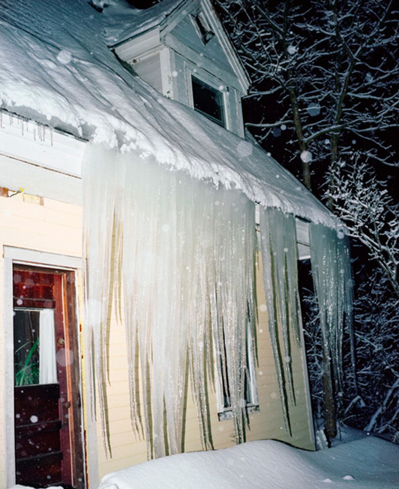 © Nathanael Turner - Icicles on the home I grew up in